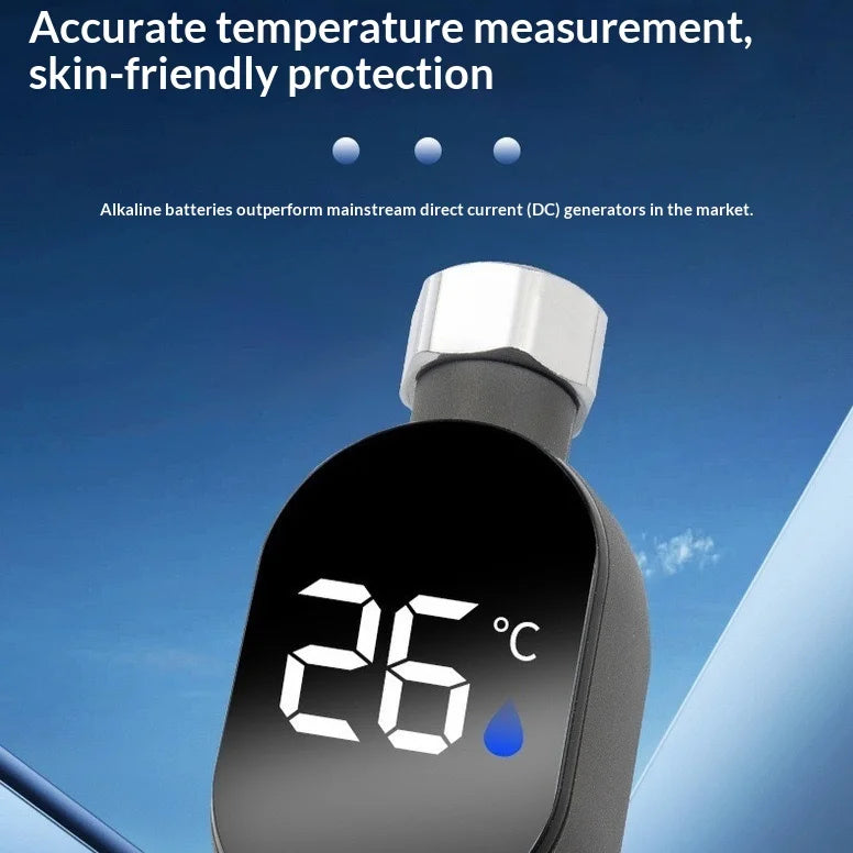Shower Head Thermometer Shower Temperature Sensor Shower Accessory Display Home Water Temperature Display Shower Thermometer