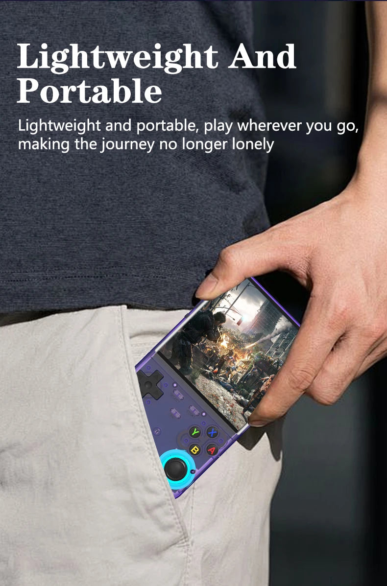 R36 Ultra Console Portable Retro Game 4‘’ IPS Screen Handheld Game Players Emulator Pocket Video Player 64G/128G 20000+ Games