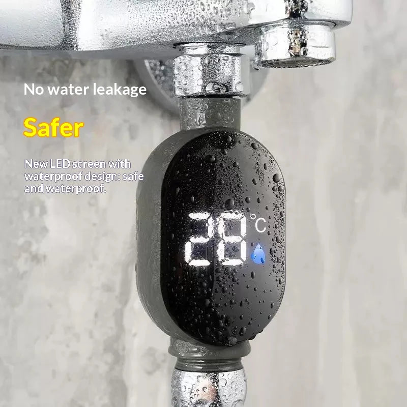 Shower Head Thermometer Shower Temperature Sensor Shower Accessory Display Home Water Temperature Display Shower Thermometer
