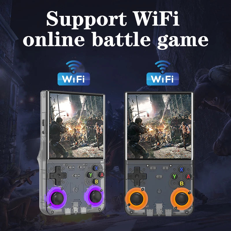 R36 Ultra Console Portable Retro Game 4‘’ IPS Screen Handheld Game Players Emulator Pocket Video Player 64G/128G 20000+ Games