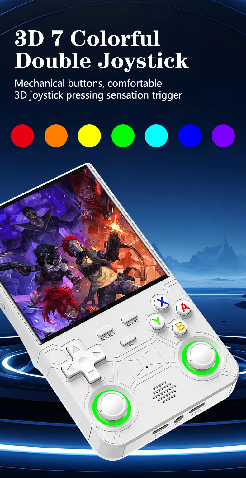 R36 Ultra Console Portable Retro Game 4‘’ IPS Screen Handheld Game Players Emulator Pocket Video Player 64G/128G 20000+ Games